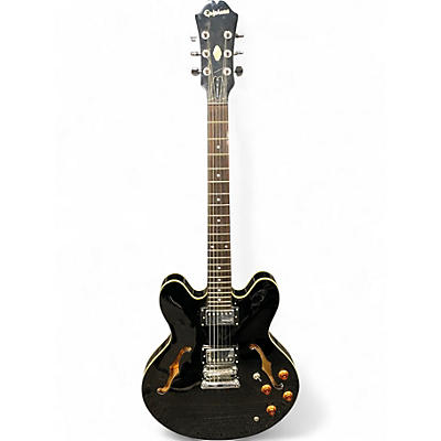 Used Epiphone Dot Ebony Hollow Body Electric Guitar