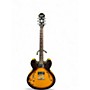 Used Epiphone Dot Left Handed Vintage Sunburst Hollow Body Electric Guitar Vintage Sunburst