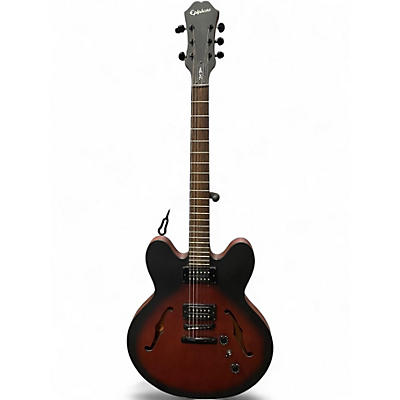 Used Epiphone Dot Studio Brown Sunburst Hollow Body Electric Guitar