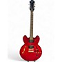 Used Epiphone Dot Studio Red with Black Bevels Hollow Body Electric Guitar Red with Black Bevels