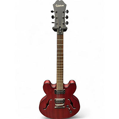 Used Epiphone Dot Studio Trans Red Hollow Body Electric Guitar