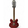Used Epiphone Dot Studio Trans Red Hollow Body Electric Guitar Trans Red