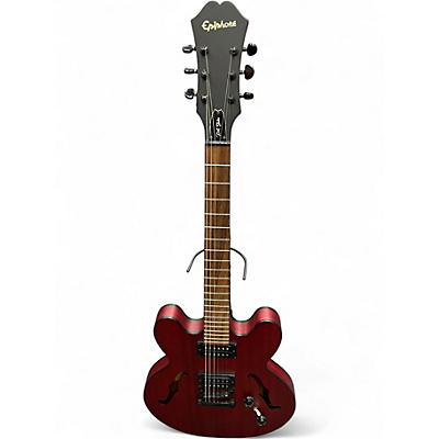 Used Epiphone Dot Studio Worn Cherry Hollow Body Electric Guitar