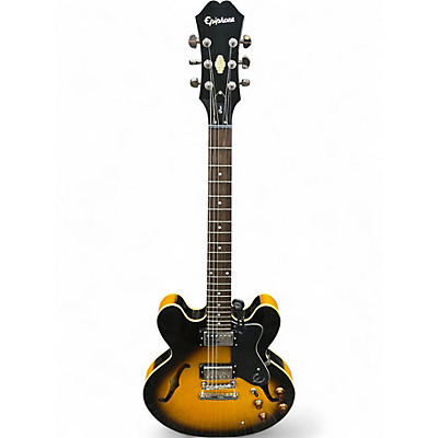 Used Epiphone Dot Sunburst Hollow Body Electric Guitar