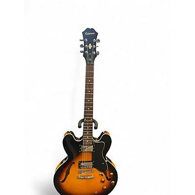 Used Epiphone Dot Tobacco Sunburst Hollow Body Electric Guitar