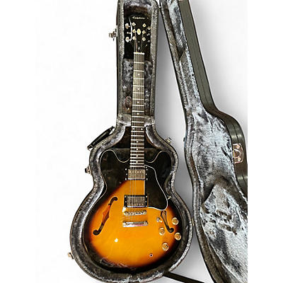 Used Epiphone Dot Tobacco Sunburst Hollow Body Electric Guitar