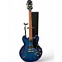 Used Epiphone Dot Trans Blue Hollow Body Electric Guitar Trans Blue