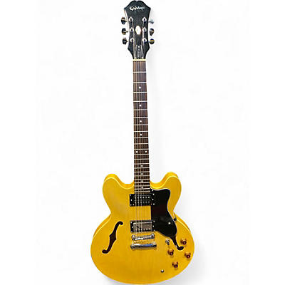 Used Epiphone Dot Yellow Hollow Body Electric Guitar
