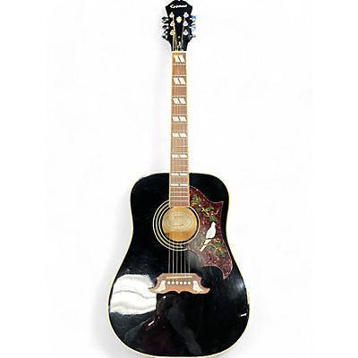 Epiphone Used Epiphone Dove Black Acoustic Guitar