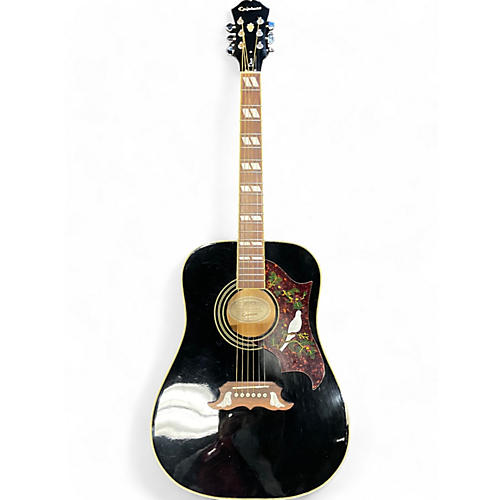 Epiphone Used Epiphone Dove Black Acoustic Guitar Black