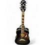 Used Epiphone Dove Black Acoustic Guitar Black