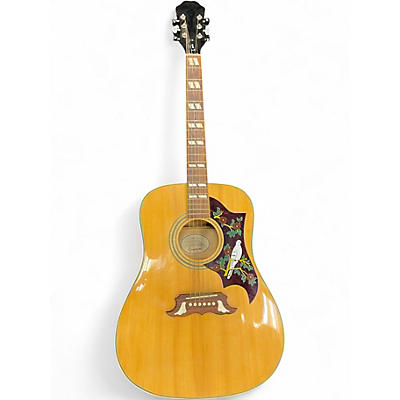 Used Epiphone Dove Natural Acoustic Guitar