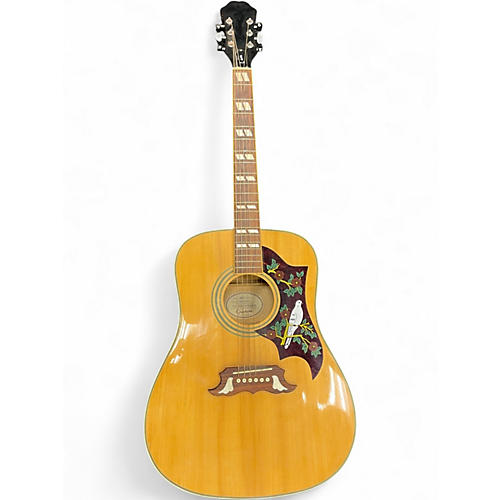 Used Epiphone Dove Natural Acoustic Guitar Natural