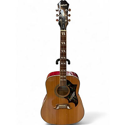 Used Epiphone Dove Natural Acoustic Guitar