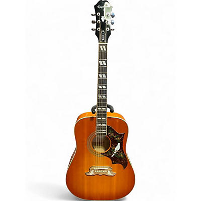 Used Epiphone Dove Pro 2 Color Sunburst Acoustic Electric Guitar