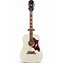 Used Epiphone Dove Pro Alpine White Acoustic Electric Guitar Alpine White
