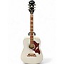 Used Epiphone Dove Pro Alpine White Acoustic Electric Guitar Alpine White
