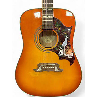 Epiphone Used Epiphone Dove Pro Orange Acoustic Electric Guitar