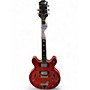 Used Epiphone EA-250 Candy Red Burst Hollow Body Electric Guitar Candy Red Burst