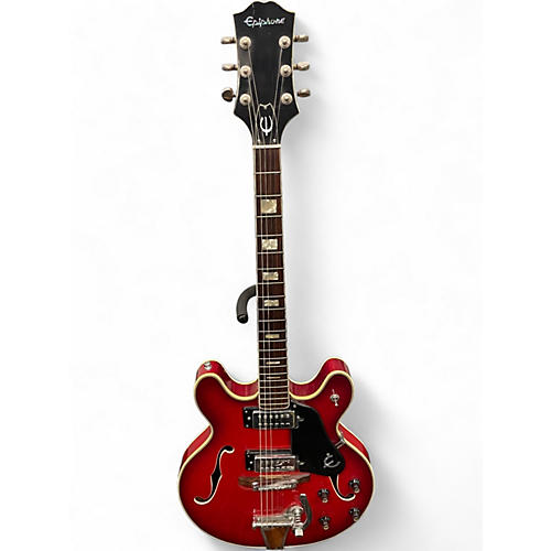 Used Epiphone EA 250 Red Hollow Body Electric Guitar Red