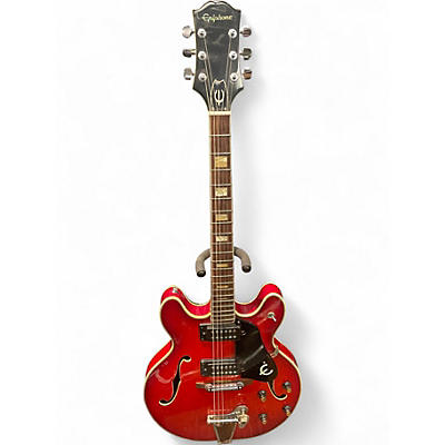 Used Epiphone EA 250 Red Hollow Body Electric Guitar