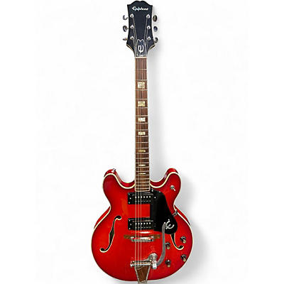 Used Epiphone EA-250 Red Hollow Body Electric Guitar