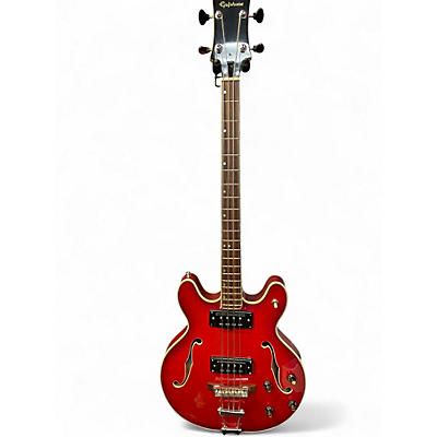 Used Epiphone EA 260 Trans Red Electric Bass Guitar
