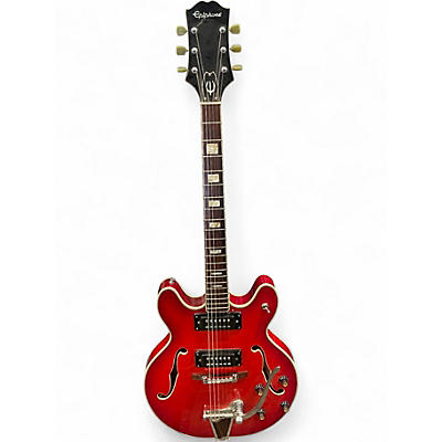 Used Epiphone EA250 Red Hollow Body Electric Guitar