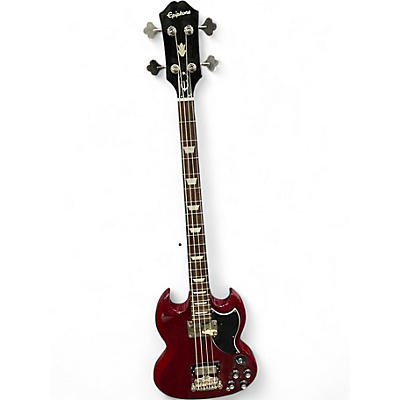 Used Epiphone EB-3 Red Electric Bass Guitar