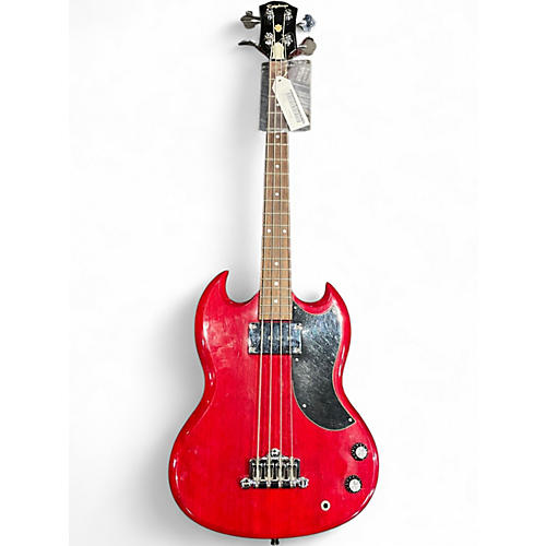 Used Epiphone EB0 Cherry Electric Bass Guitar Cherry