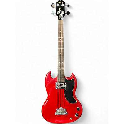 Used Epiphone EB0 Cherry Electric Bass Guitar