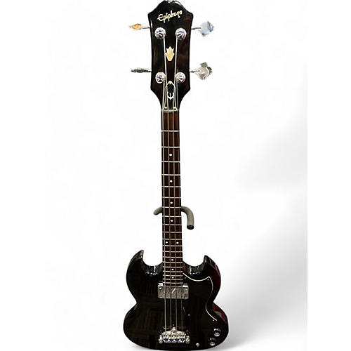 Epiphone Used Epiphone EB0 Ebony Electric Bass Guitar Ebony