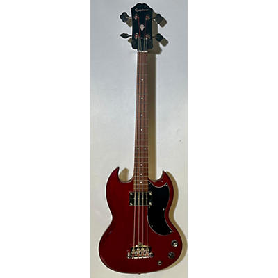 Epiphone Used Epiphone EB0 Red Electric Bass Guitar