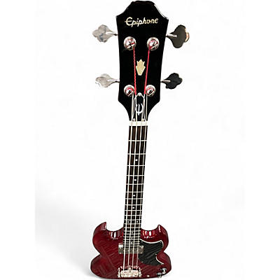Used Epiphone EB3 Cherry Electric Bass Guitar
