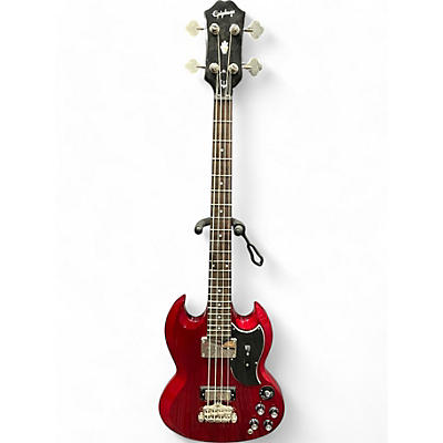 Used Epiphone EB3 Red Electric Bass Guitar