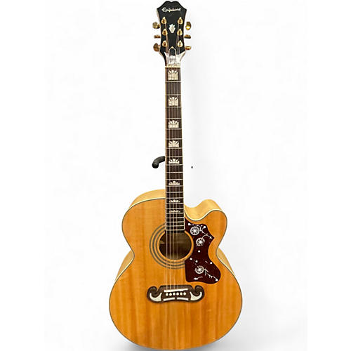Used Epiphone EJ-200SCE/N Natural Acoustic Electric Guitar Natural