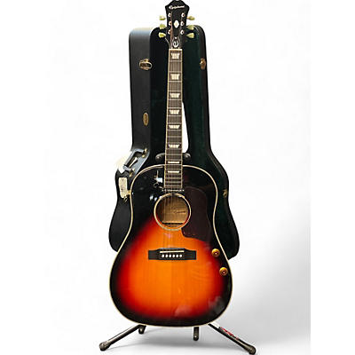 Used Epiphone EJ160E John Lennon Signature 2 Color Sunburst Acoustic Electric Guitar