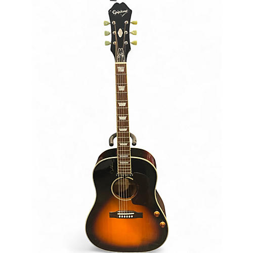 Used Epiphone EJ160E John Lennon Signature 2 Tone Sunburst Acoustic Electric Guitar 2 Tone Sunburst