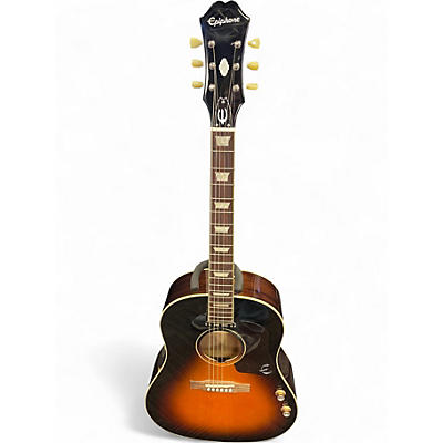 Used Epiphone EJ160E John Lennon Signature 2 Tone Sunburst Acoustic Electric Guitar