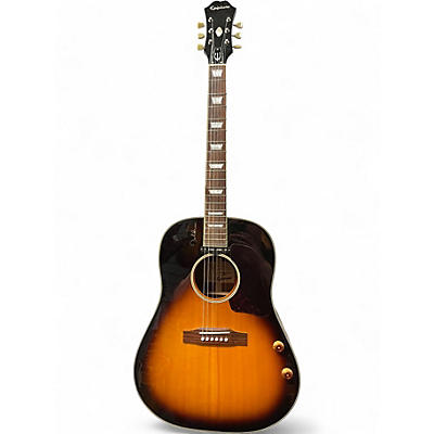 Used Epiphone EJ160E John Lennon Signature Vintage Sunburst Acoustic Electric Guitar
