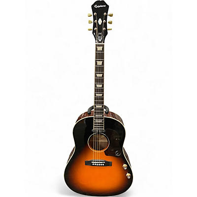 Used Epiphone EJ160E John Lennon Signature Vintage Sunburst Acoustic Electric Guitar
