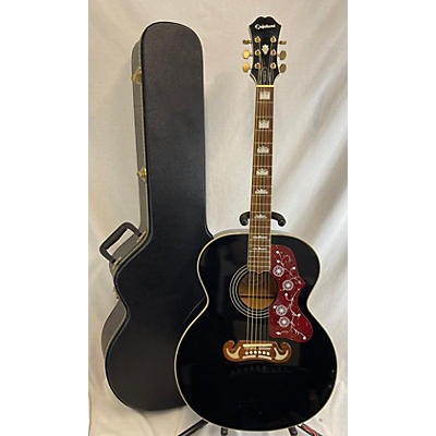 Epiphone Used Epiphone EJ200 Black Acoustic Guitar