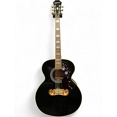 Used Epiphone EJ200 Black Acoustic Guitar