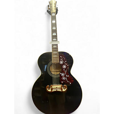 Used Epiphone EJ200 Black Acoustic Guitar