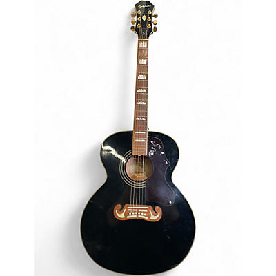 Used Epiphone EJ200 Black Acoustic Guitar