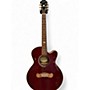 Used Epiphone EJ200 Coupe Red Acoustic Electric Guitar Red