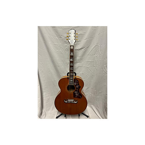 Epiphone Used Epiphone EJ200 ELECTRIC ACOUSTIC Natural Acoustic Electric Guitar Natural