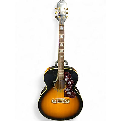 Used Epiphone EJ200 Vintage Sunburst Acoustic Guitar