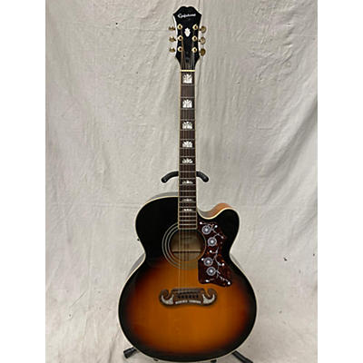 Epiphone Used Epiphone EJ200CE 2 Tone Sunburst Acoustic Electric Guitar