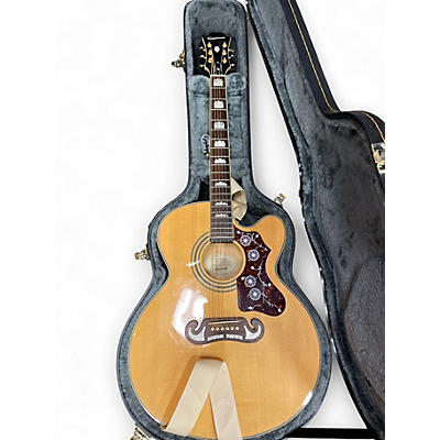 Used Epiphone EJ200CE Natural Acoustic Electric Guitar